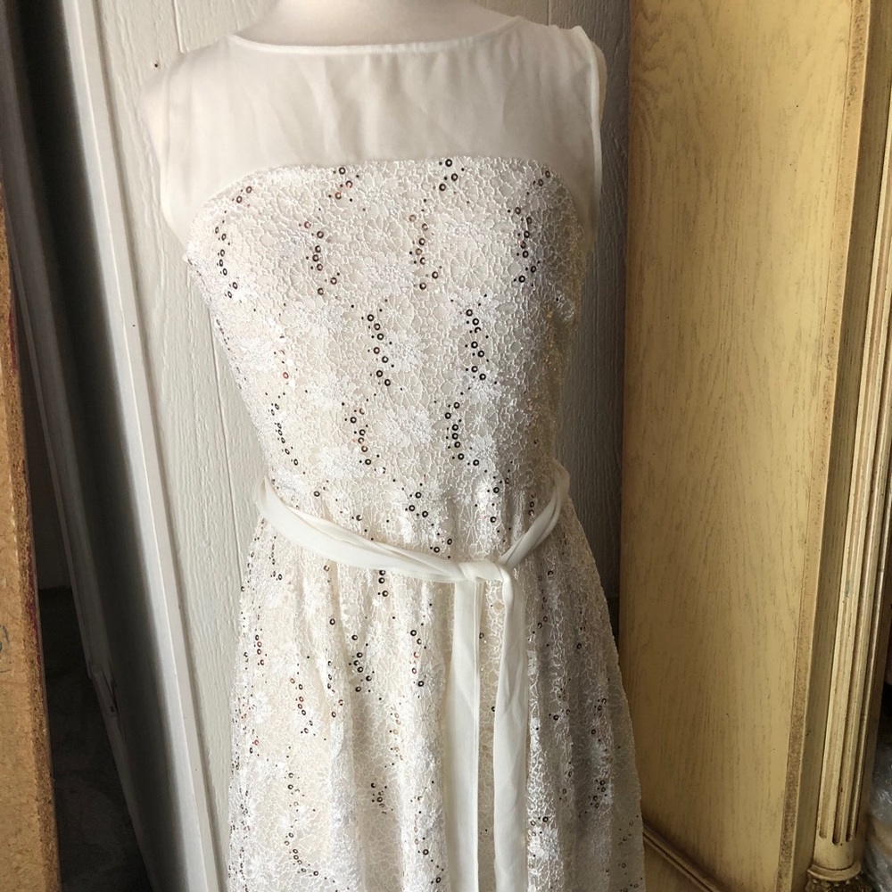 Sparkling white dress